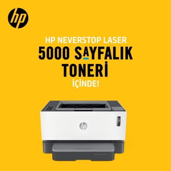 HP 4RY26A 1200W NEVERSTOP ÇOK FONKSİYONLU SİYAH LAZER YAZICI 21PPM