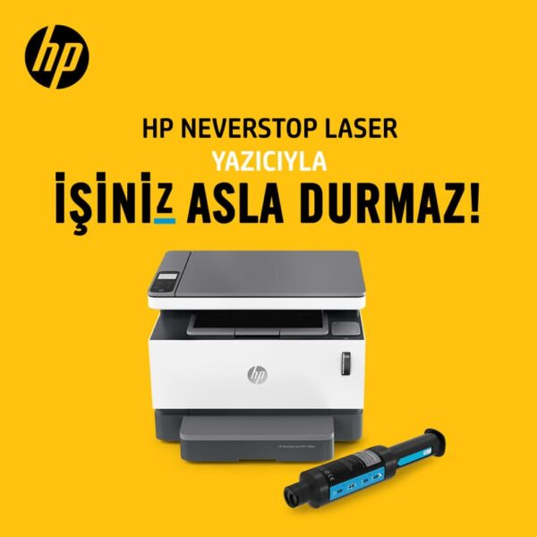HP 4RY26A 1200W NEVERSTOP ÇOK FONKSİYONLU SİYAH LAZER YAZICI 21PPM