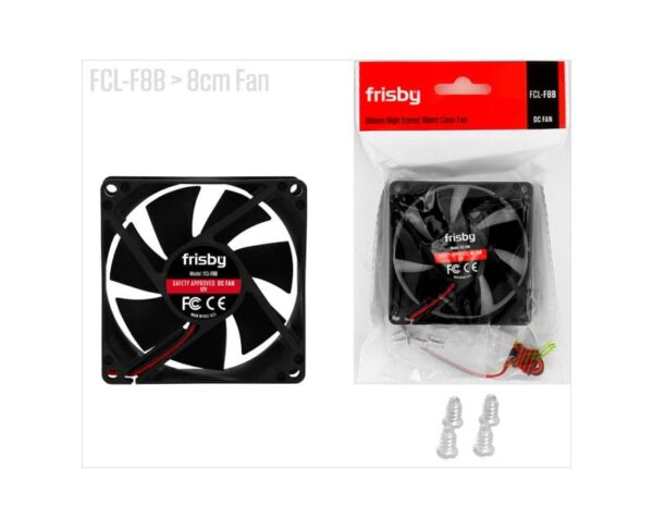 Frisby FCL-F8B Kasa Fanı 8cm 4-Pin