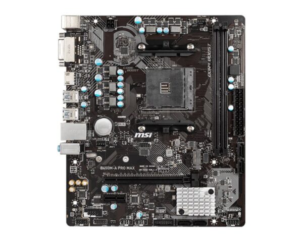 MSI B450M-A Pro Max AM4 Ryzen DDR4 Vga Dvi-D Hdmi