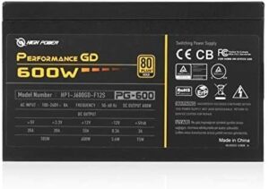 High Power 600W 80+ Gold (Performance GD)