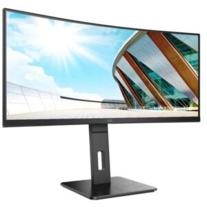 AOC 34" CU34P2A IPS 2K MM Curved Monitör 1ms Siyah  3440x1440, DP, HDMI, 100Hz, Hoparlör, Vesa