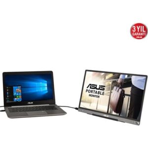 Asus 15.6" MB16ACE IPS Taşınabilir Monitör 5ms Gri  1920x1080,USB Type-C