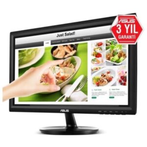 Asus 15.6" VT168H LED Dokunmatik Monitör Syh 10ms  HDMI,VGA,1366x768,Vesa,10 nokta Dokunmatik