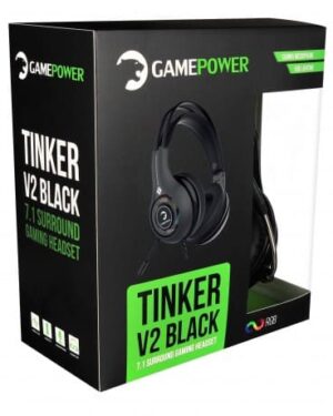 GAMEPOWER TINKER V2 SİYAH 7.1 TİTREŞİMLİ GAMING KULAKLIK