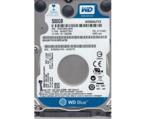 WD 500GB Blue 2.5" 5400Rpm 16MB SATA3 WD5000LPCX