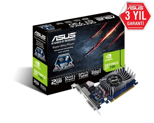 Asus GeForce GT 730 2GB Vga Dvi Hdmi GD5 64Bit